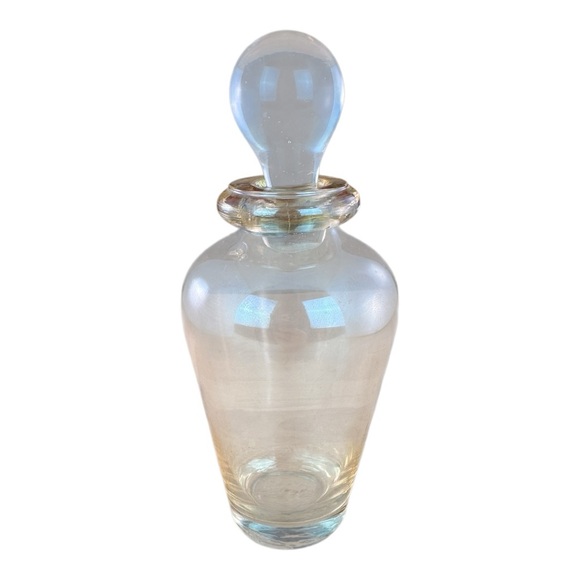 Vintage Amber Glass Apothecary Bottles with Stoppers Set of 3 - Picture 5 of 12